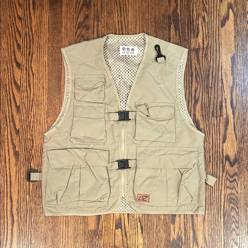 Vintage 90s Nylon Utility Fishing Vest